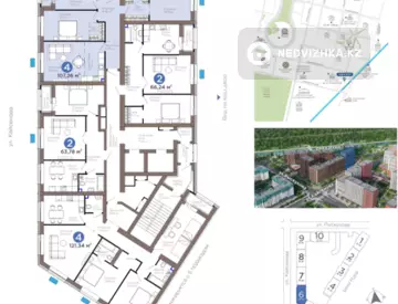 4-комнатная квартира, этаж 11 из 12, 107 м²