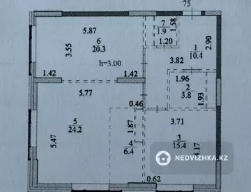 3-комнатная квартира, этаж 21 из 22, 82 м²