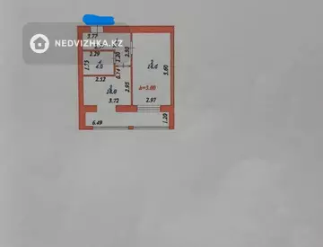 1-комнатная квартира, этаж 6 из 9, 45 м²