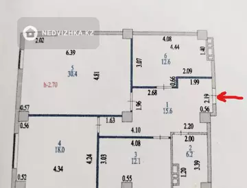 3-комнатная квартира, этаж 14 из 15, 95 м²