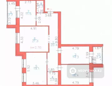 4-комнатная квартира, этаж 8 из 8, 114 м²