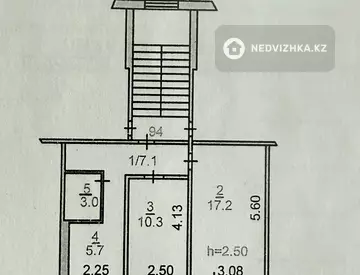 2-комнатная квартира, этаж 2 из 5, 45 м², На длительный срок