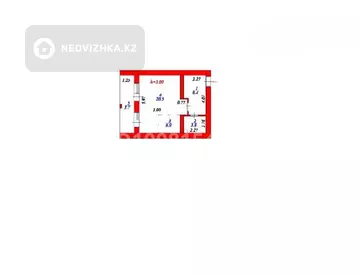 1-комнатная квартира, этаж 3 из 10, 43 м²
