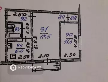2-комнатная квартира, этаж 4 из 4, 46 м²