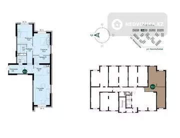 3-комнатная квартира, этаж 2 из 14, 83 м²
