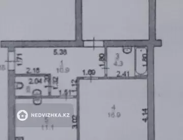 2-комнатная квартира, этаж 1 из 5, 75 м²