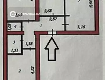 3-комнатная квартира, этаж 8 из 10, 66 м²