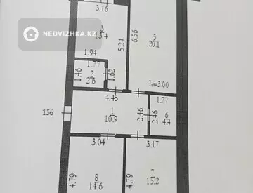 3-комнатная квартира, этаж 2 из 9, 90 м²