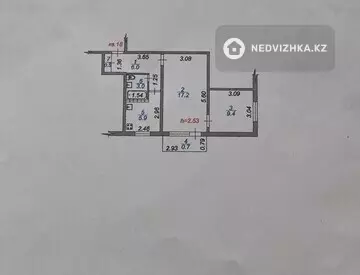 2-комнатная квартира, этаж 5 из 5, 43 м²