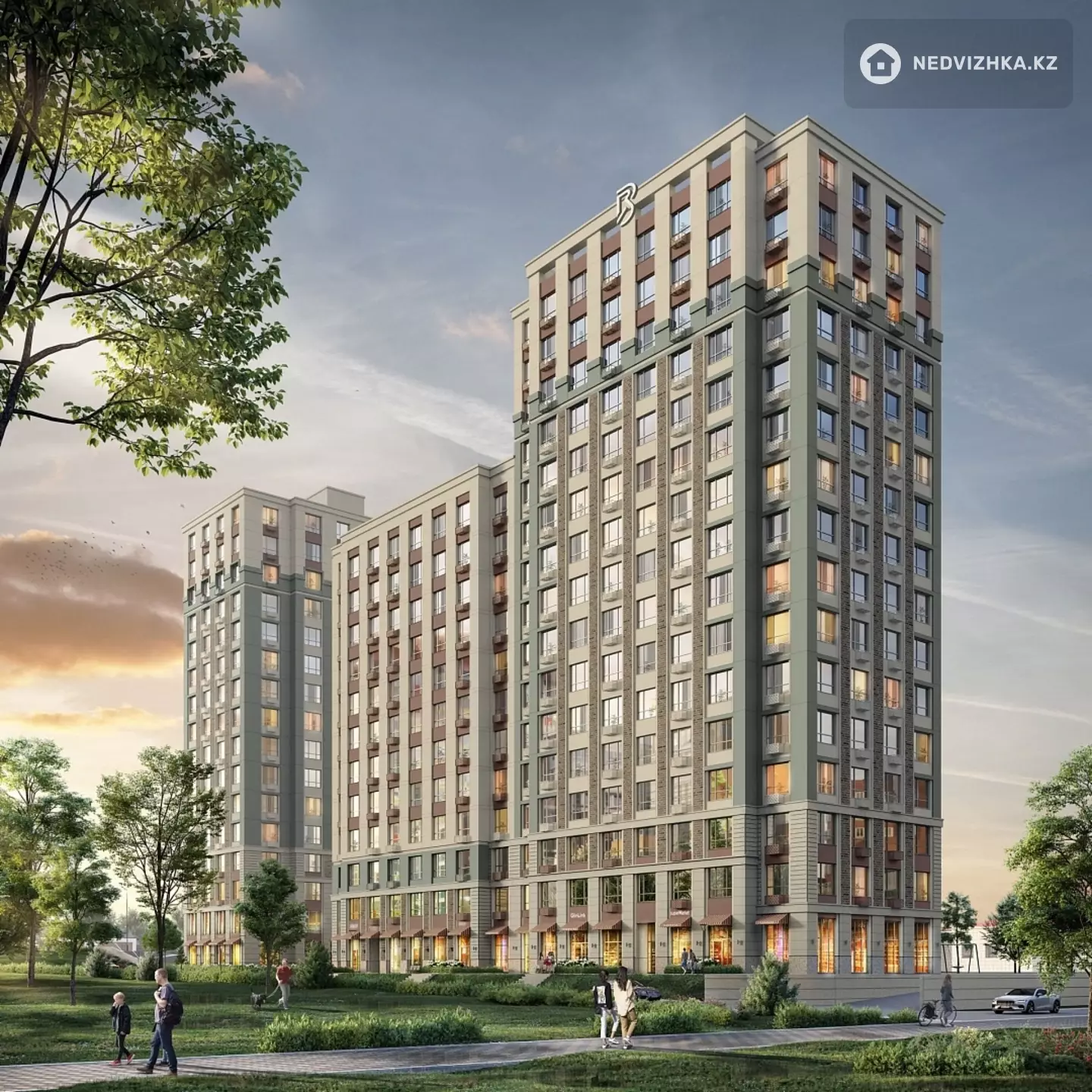 46.5 м², 1-комнатная квартира, этаж 15 из 16, 46 м², изображение - 1