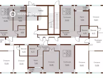 3-комнатная квартира, этаж 5 из 7, 79 м²