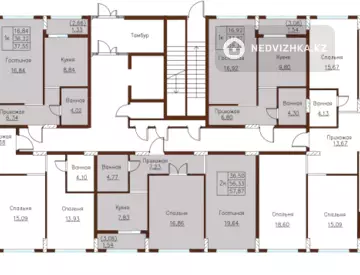 4-комнатная квартира, этаж 5 из 8, 104 м²