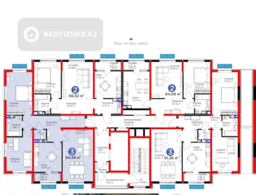 3-комнатная квартира, этаж 9 из 12, 95 м²