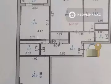 3-комнатная квартира, этаж 13 из 16, 107 м²