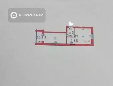 1-комнатная квартира, этаж 5 из 5, 49 м²