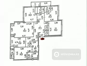 5-комнатная квартира, этаж 5 из 8, 161 м²