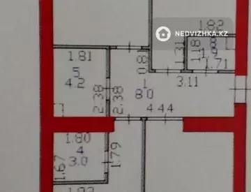 3-комнатная квартира, этаж 7 из 12, 90 м²