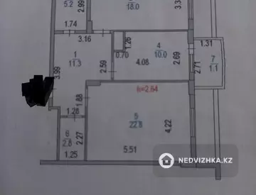 2-комнатная квартира, этаж 5 из 9, 72 м²