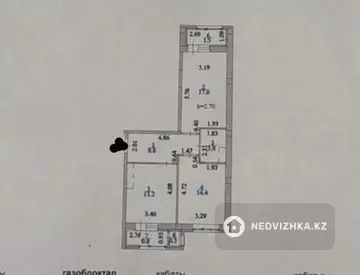 2-комнатная квартира, этаж 7 из 10, 60 м²