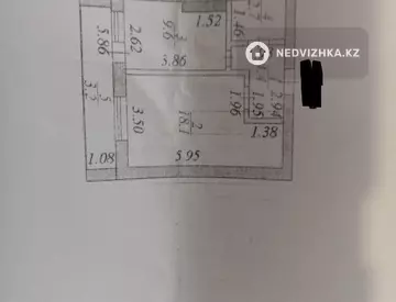 1-комнатная квартира, этаж 2 из 5, 38 м²