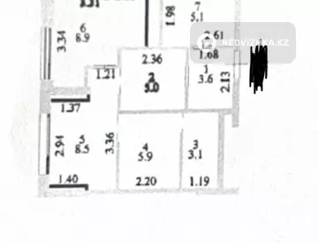 3-комнатная квартира, этаж 17 из 18, 40 м²