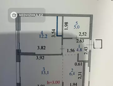2-комнатная квартира, этаж 14 из 18, 42 м²