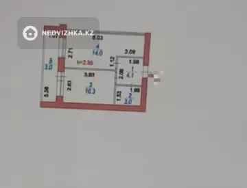 1-комнатная квартира, этаж 5 из 9, 35 м²