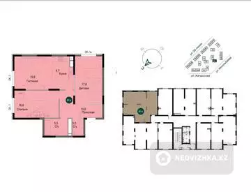 3-комнатная квартира, этаж 15 из 16, 81 м²