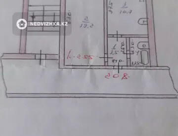 1-комнатная квартира, этаж 2 из 5, 36 м²