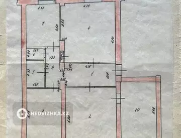 4-комнатная квартира, этаж 2 из 3, 100 м²