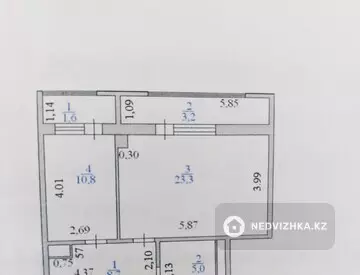 1-комнатная квартира, этаж 9 из 10, 48 м²