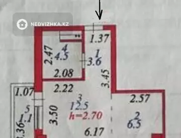 1-комнатная квартира, этаж 4 из 11, 29 м²