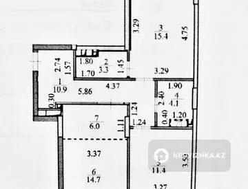 3-комнатная квартира, этаж 7 из 9, 69 м²