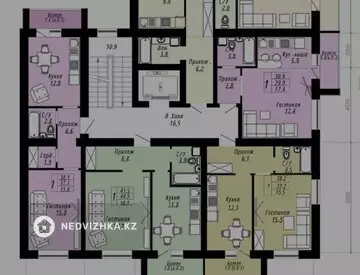 1-комнатная квартира, этаж 8 из 9, 39 м²