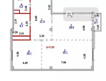 3-комнатная квартира, этаж 6 из 12, 116 м²