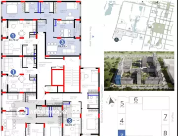 3-комнатная квартира, этаж 9 из 9, 79 м²