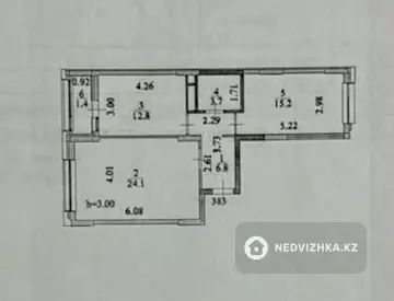 3-комнатная квартира, этаж 10 из 12, 65 м²