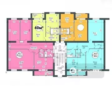 1-комнатная квартира, этаж 3 из 10, 40 м²