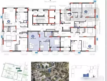 2-комнатная квартира, этаж 6 из 17, 75 м²