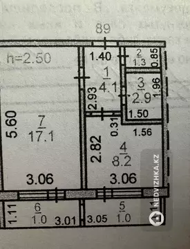1-комнатная квартира, этаж 5 из 5, 36 м²