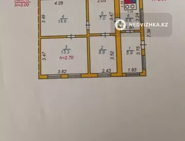 2-комнатная часть дома, 902 соток, 57 м²