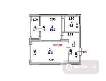 1-комнатная квартира, этаж 11 из 14, 39 м²