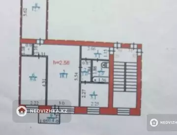 3-комнатная квартира, этаж 5 из 5, 55 м²