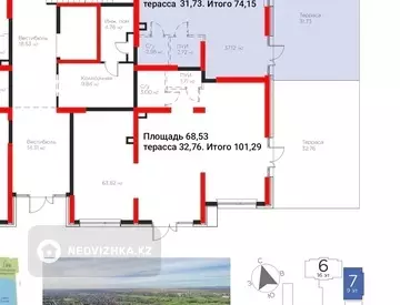Помещение, этаж 1 из 6, 175 м²