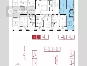 2-комнатная квартира, этаж 3 из 18, 66 м²