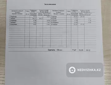 3-комнатная квартира, этаж 3 из 3, 78 м²