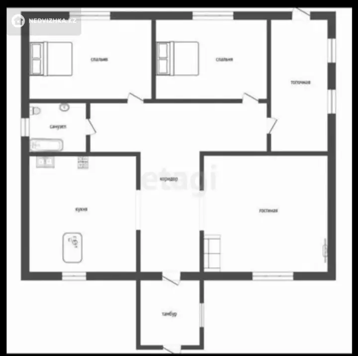 125.3 м², 3-комнатный дом, 12 соток, 125 м², изображение - 1