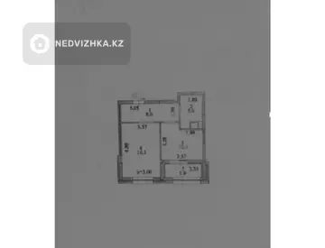 1-комнатная квартира, этаж 2 из 16, 41 м²