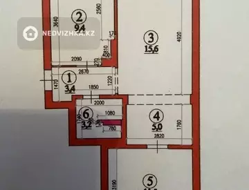 2-комнатная квартира, этаж 3 из 5, 47 м²