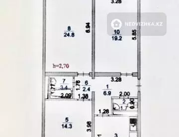 3-комнатная квартира, этаж 7 из 10, 90 м²